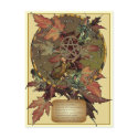 Wiccan Wheel With Pentacle Postcard