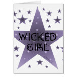Wicked Girl Greeting Cards
