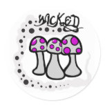 Wicked Mushroom stickers