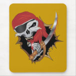 Wicked Pirate Skull mousepads