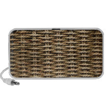 Wicker Basket Textured Speaker Case speakers