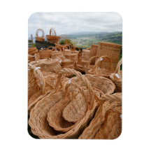 Wicker baskets flexible magnet