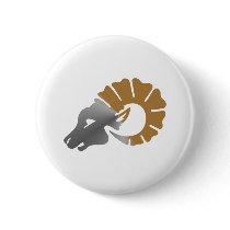 Widder ram Aries Button