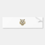 Wide Eyes Owl Bumper Stickers