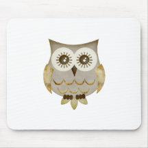 Wide Eyes Owl Mousepad