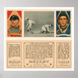 Wide Throw At First Tigers Baseball 1912 posters