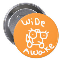 Wideawake! button pin