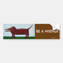 Wiener bumper sticker