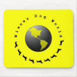 Wiener Dog World Graphic Mousepad