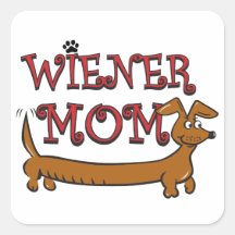 Wiener Mum Oktoberfest Square Stickers