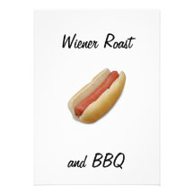 WIENER ROAST/BBQ INVITATION