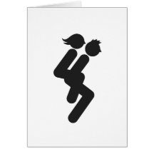 Wife Carrying 3 Folding Card
