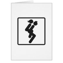 Wife Carrying 3 Folding Card