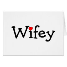 Wifey with Red Heart Card