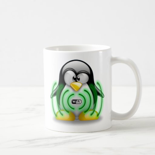 Wifi Tux Coffee Mugs