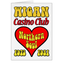 Wigan Casino Club Northern Soul Card