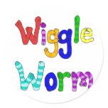 Wiggle Worm stickers