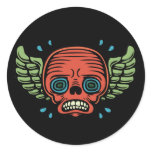 Wiggy Winger Round Sticker