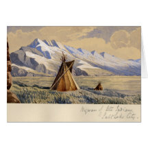 Wigwam of Ute Indians, Salt Lake City Greeting Cards