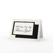 Wiil You Be My Flower Girl? Greeting Cards