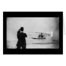 Wilbur Wright Aeroplane Flight 1909 Greeting Card