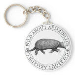 Wild about Armadillos keychains