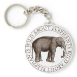 Wild About Elephants keychains