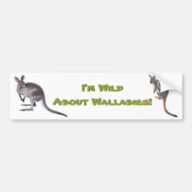 Wild About Wallabies Bumper Sticker