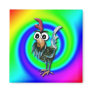 Wild and Crazy Rooster Magnet