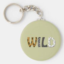 WILD animal print Keychain