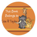 Wild Animals customised stickers