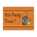 Wild animals, It's PartyTime ! - Customised postcards