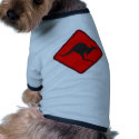 Wild Australian Kangaroo Marsupial Roo Silhouette pet clothing