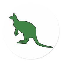 Wild Australian Kangaroo Marsupial Roo Silhouette