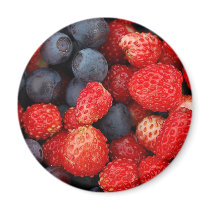 Wild berries Round Magnet