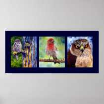 Wild Birds Watercolor Print