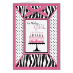 Wild Birthday Cake Card Pink