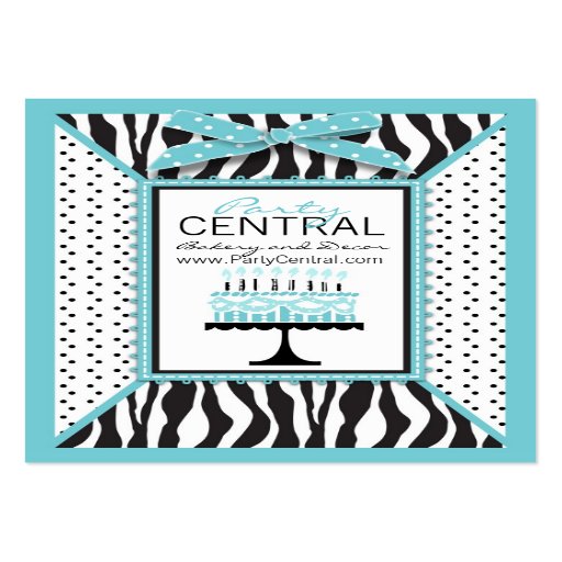 Wild Birthday Cake EB Business Card