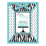 Wild Birthday Cake EB Postcard