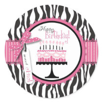 Wild Birthday Cake HP Sticker B
