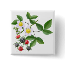 Wild Blackberries Pin