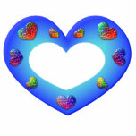 Wild Blue Heart Photo Cut Out