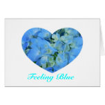 Wild Blue Hydrangea Heart Cards