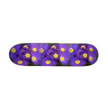 "Wild Blue Primroses" Skateboard