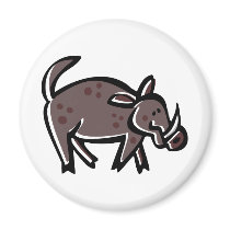 Wild Boar Refrigerator Magnet