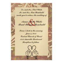 Wild Cat Lovers Rose Gold Wedding Custom Invitations
