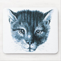 Wild cat mouse pad