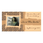 Wild Cheetah Animal Print Sexy Wilderness Pattern photo cards