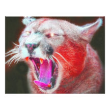 Wild *Cougar* Spirit Design Custom Invitation