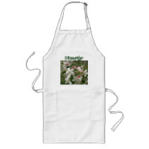 wild crabapple blossoms apron